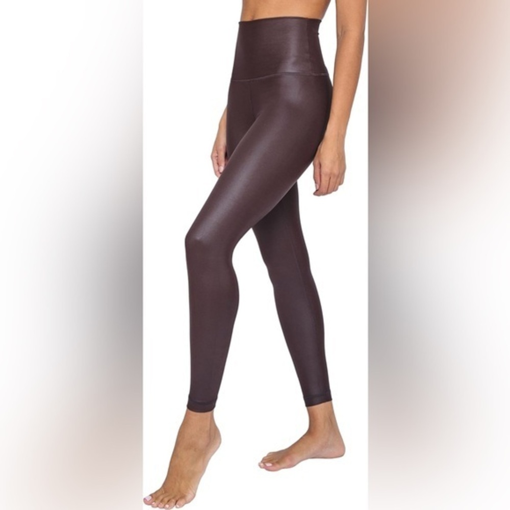 90 Degree By Reflex Dark Cherry High Waist Leggings